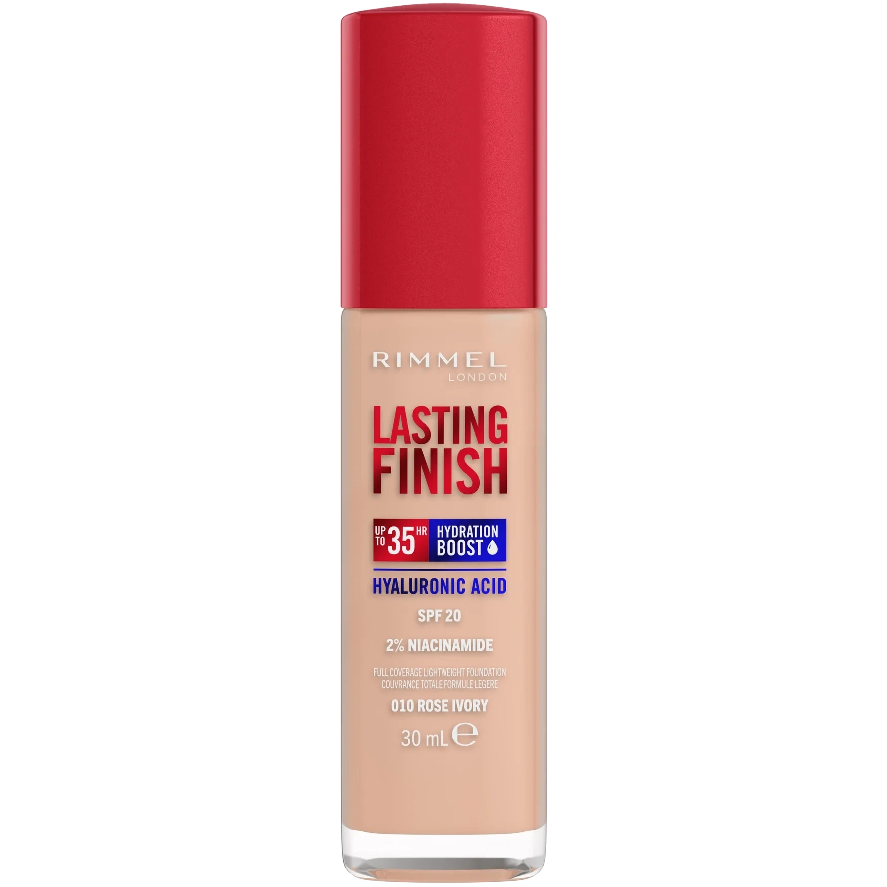 Rimmel Lasting Finish 35H Hydration Boost Hydrating Foundation SPF20 Rose Ivory