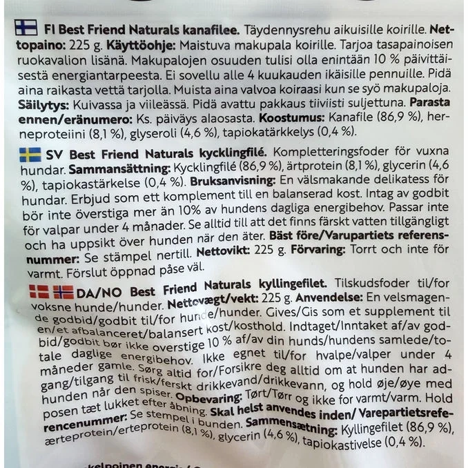Hundgodis Naturals Kycklingfilé