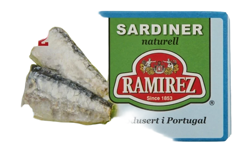 Sardiner Naturell i Saltlake 125g Ramirez
