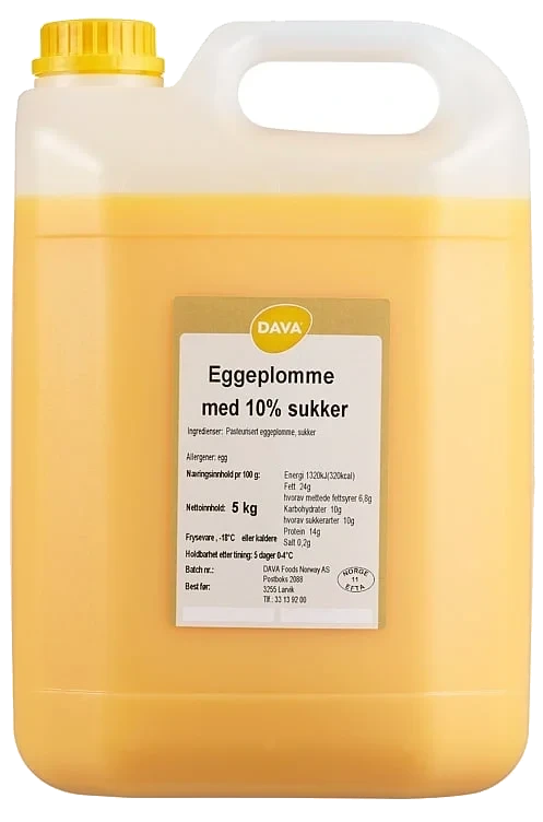 Eggeplomme med 10% sukker   5kg
