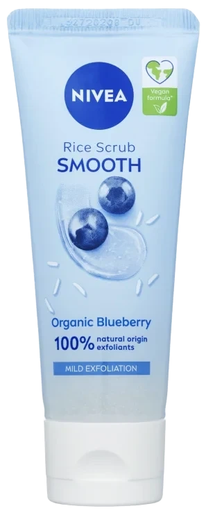 Nivea Smooth Rice Scrub (blå), 75ml