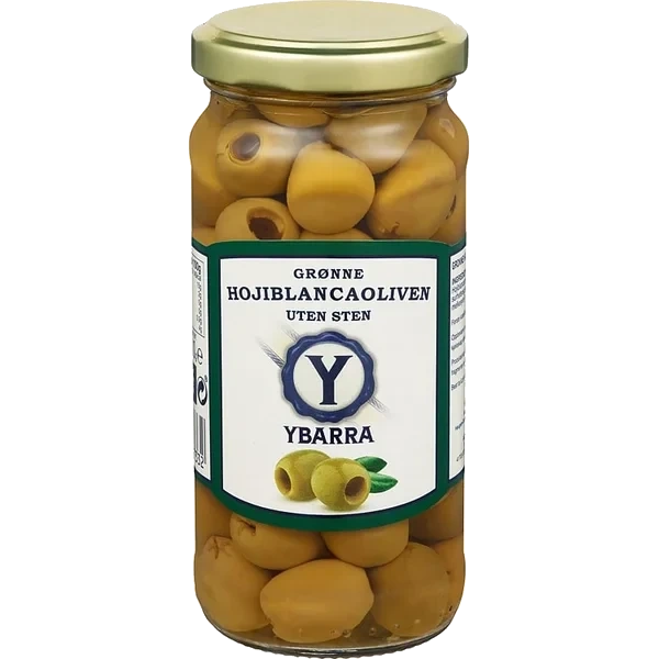 Oliven Grønne u/Sten 230g Ybarra