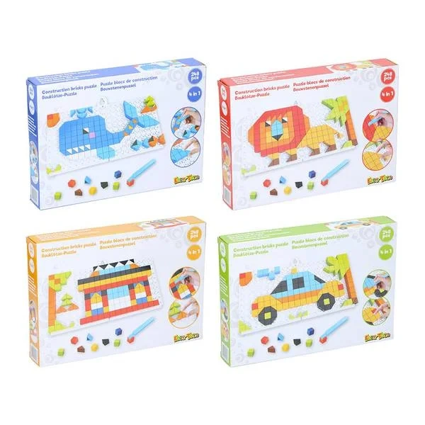 Byggekloss Puslespill - 4 in 1