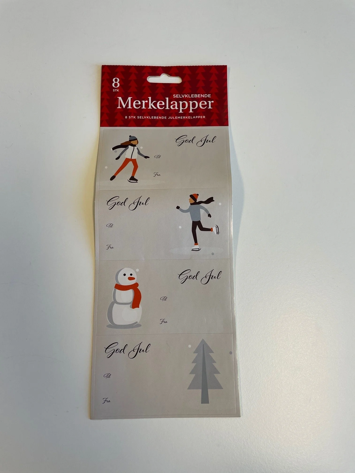 Merkelapper Selvklebende 8stk