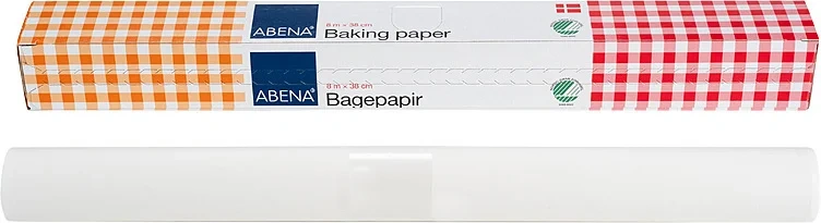 Bakepapir, Rull, 8m X 38cm, Bleket, i Eske