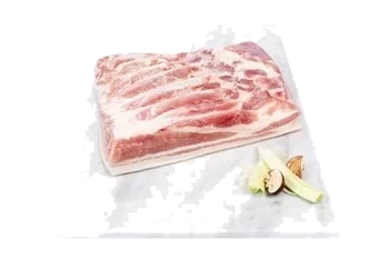 Rimmat sidfläsk med svål halvor
