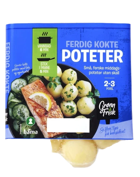 Poteter Kokte u/Skall 375g Grønn&Frisk