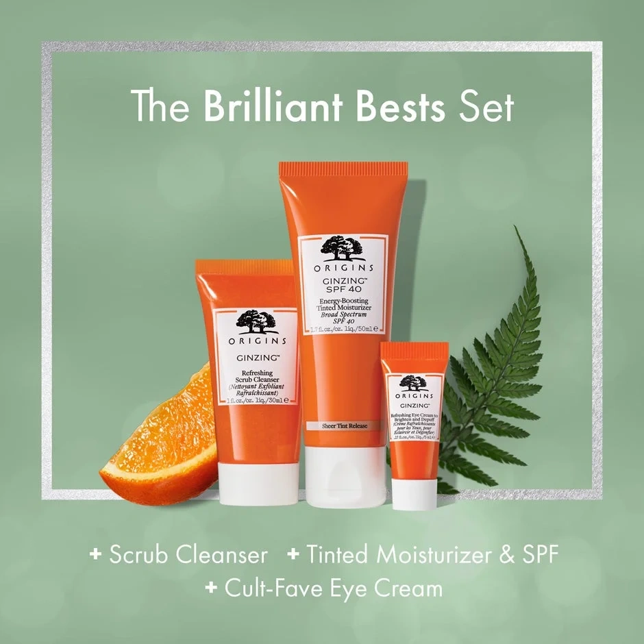 Origins Brilliant Bests Ginzing Trio To Refresh And Illuminate