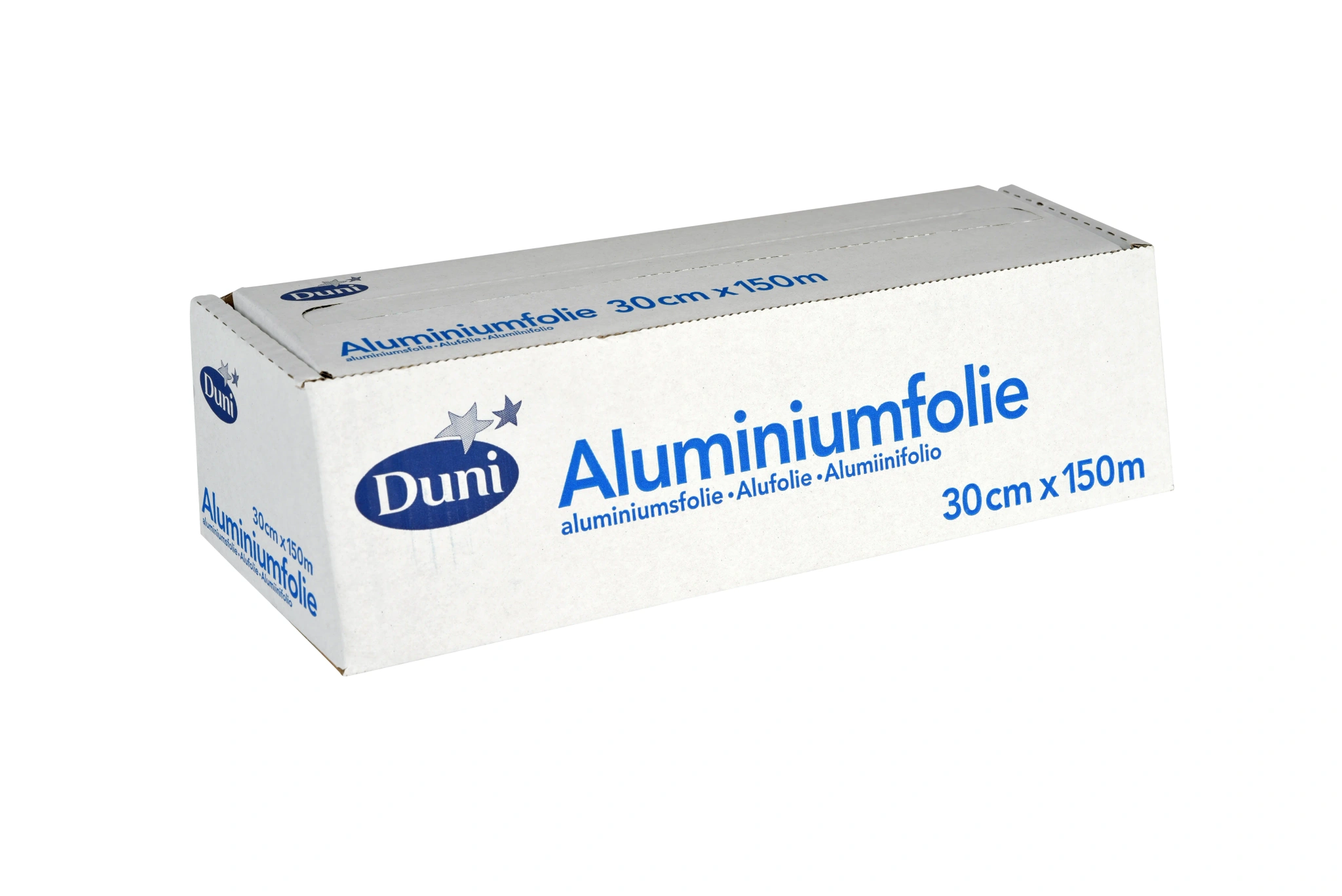 Aluminiumfolie, Abrollkarton Silber
