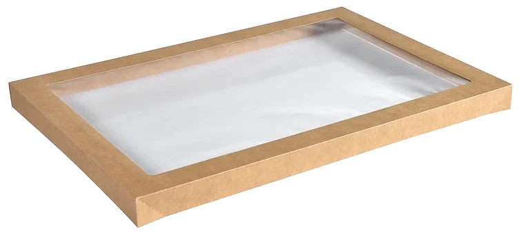 Lokk tray catering glance crd/pla large brun  50stk