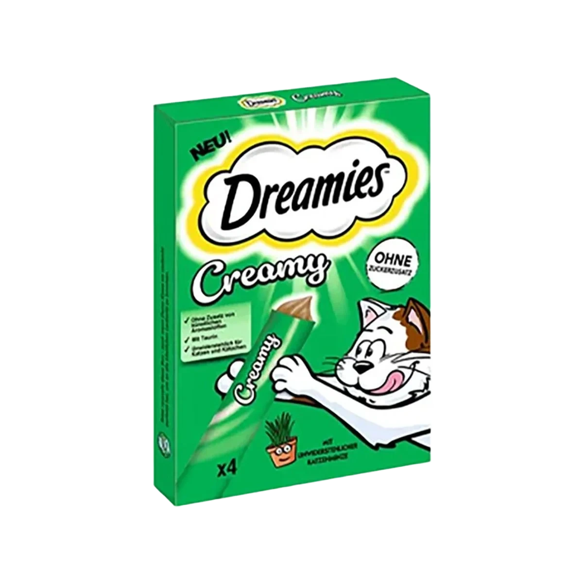 Dreamies Creamy x4 Kattemynte