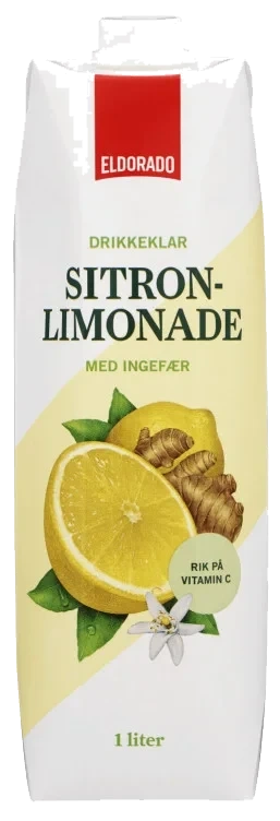 Sitronlimonade m/ingefær 1l Eldorado