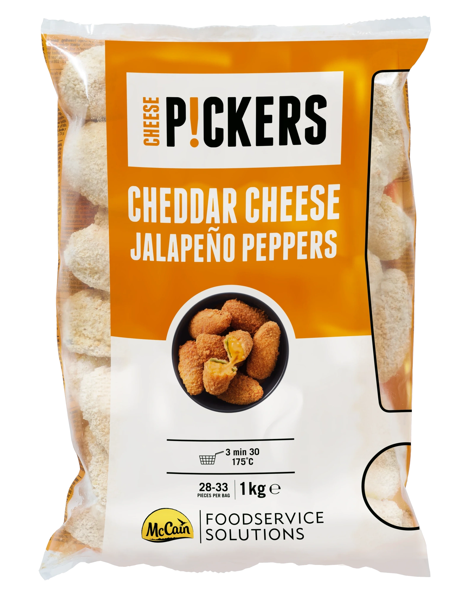 Mccain Ch Pickers Cheddar Peppers 1kg
