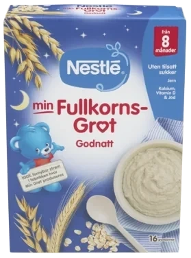 Min Fullkornsgrøt Godnatt fra 8 mnd, 450 g
