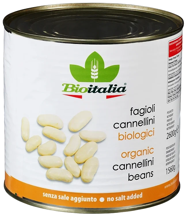 Bioitalia Cannelini Bønner 2600g Økologisk