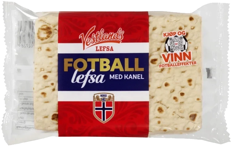 Vestlandslefsa Fotball 160g