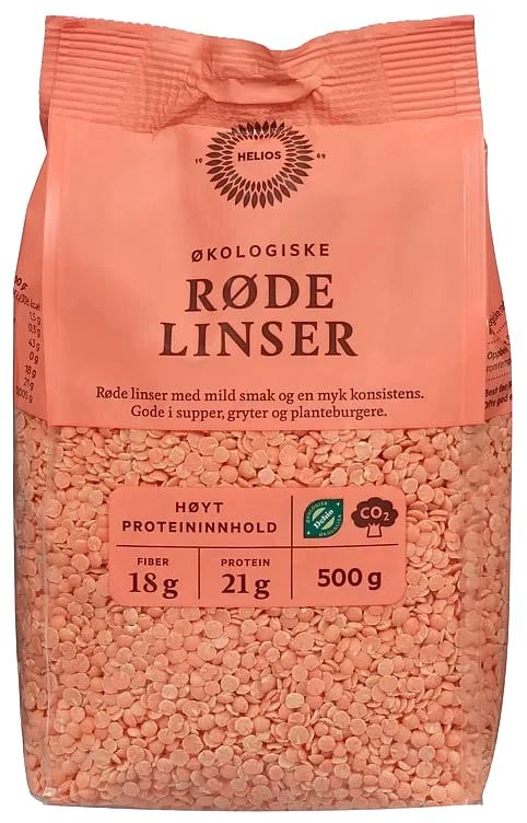 Helios Røde Linser 500 g