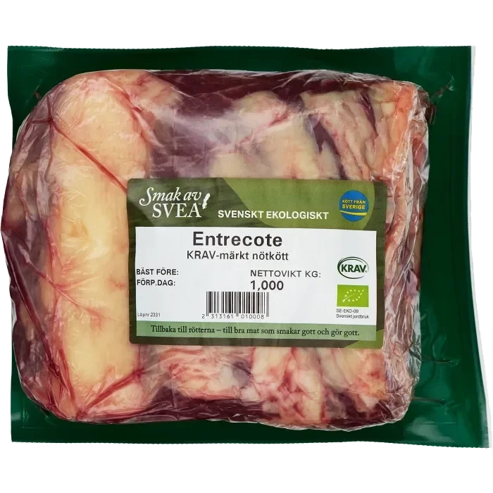 Entrecôte Färsk i bit ca 1kg Smak av Svea