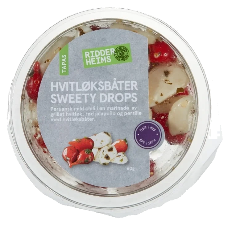 Hvitløksbåter Sweety Drops 60g Ridderheims