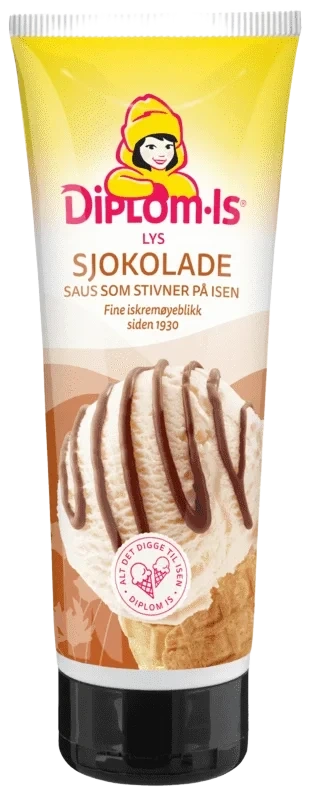Diplom-Is Favoritter Lys Sjokoladesaus 250g