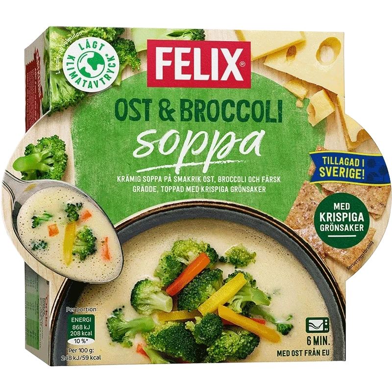 Ost/broccolisoppa