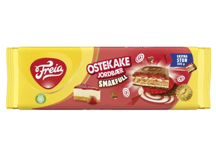 Smakfull ostekake jordbær  300g