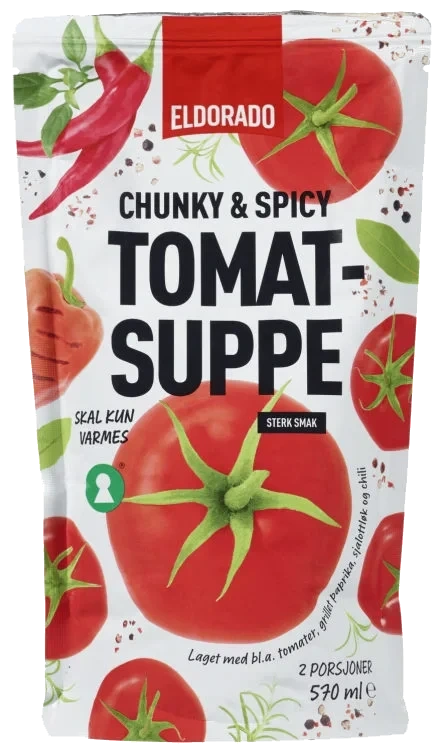 Tomatsuppe Spicy 570ml Eldorado