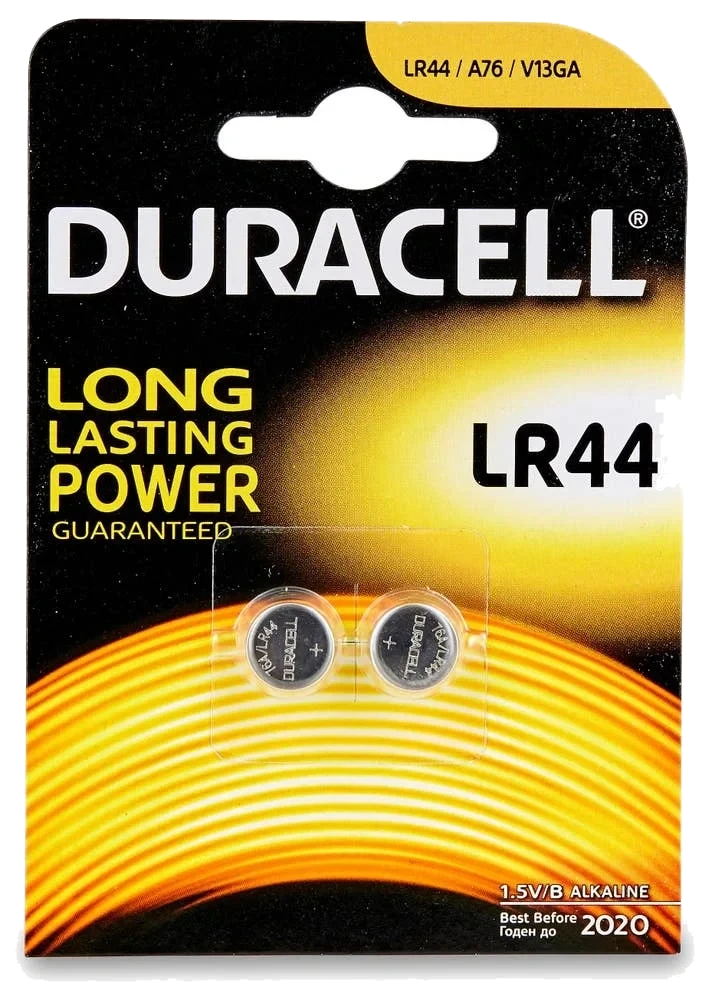 Duracell Lr44 Alkalisk Knappcellebatteri 2pk