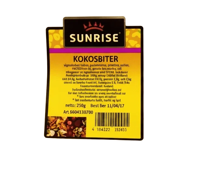 Sunrise Kokosbiter 225g