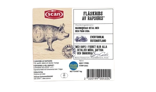 Fläskribs
