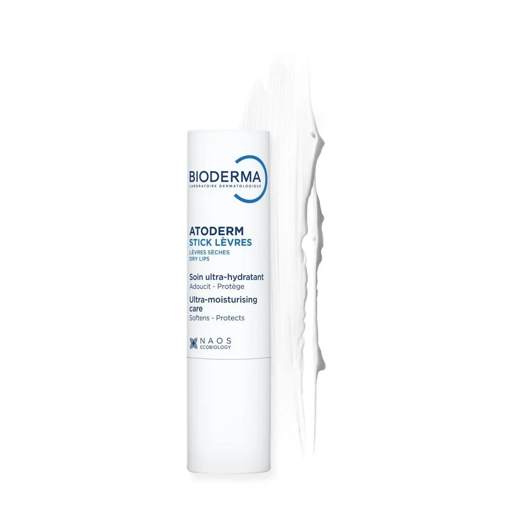 Bioderma Atoderm Stick Lèvres Leppepomade, 4 g