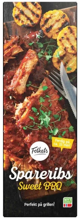 Spareribs Sweet Bbq Ca600g Stekt Perfekt