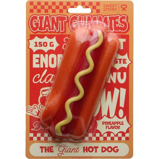 Godis Gummy Hot Dog