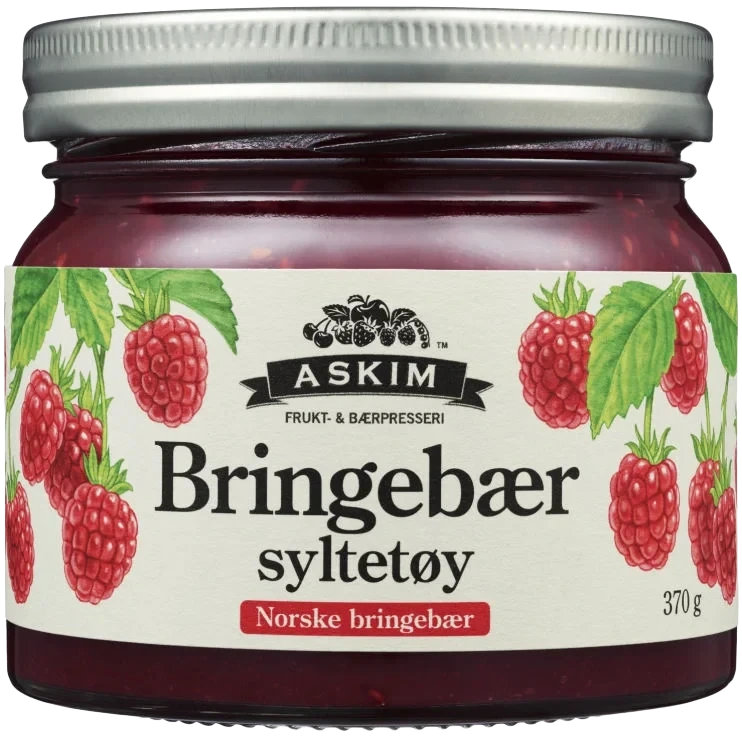 Bringebærsyltetøy 370g Askim Frukt og Bærpresseri