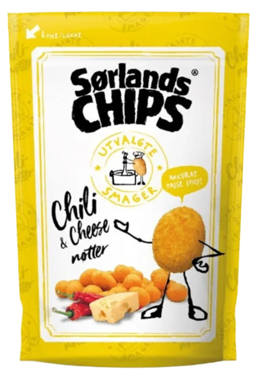 Chili Cheese Nøtter 75g Sørlandschips