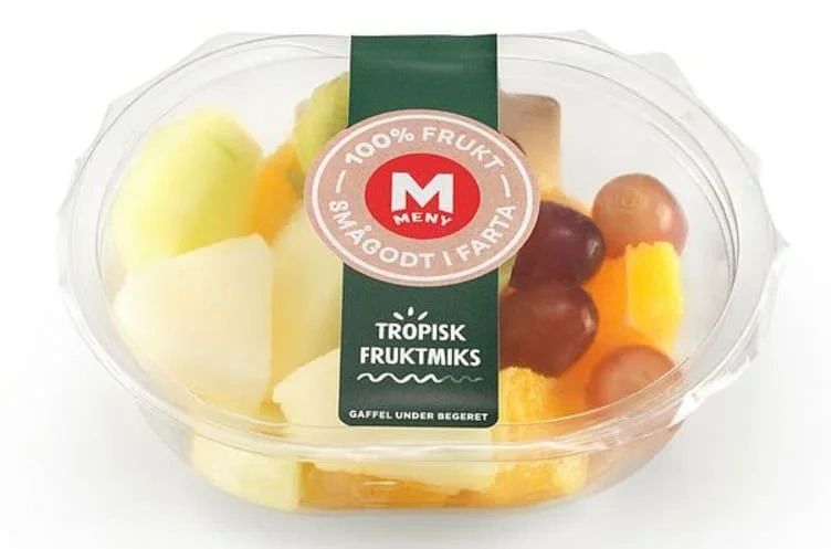 Fruktmix 100% Kuttet Frukt 180g Meny