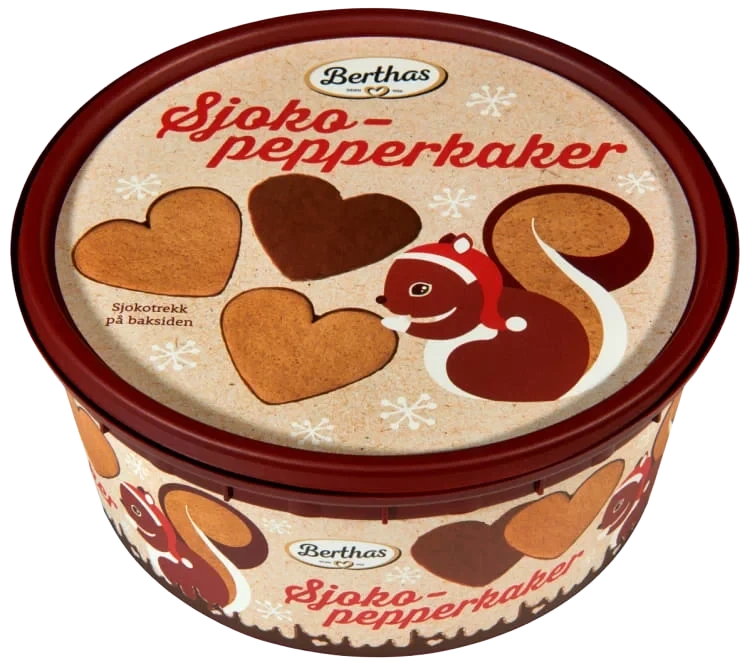 Sjokopepperkaker 325g Berthas
