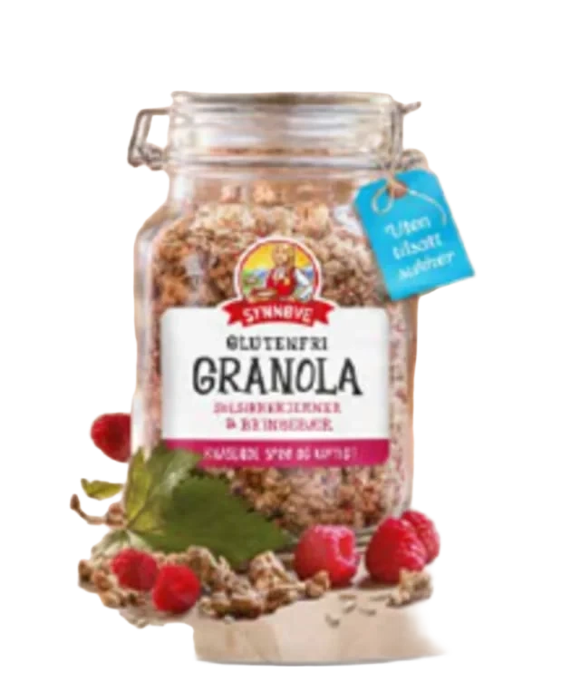 Granola glutenfri 350g Bringebær Synnøve