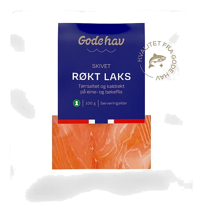 Røkt laks skivet   100g