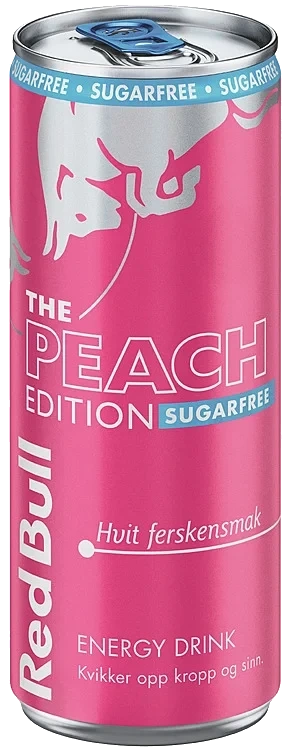 Red bull summer edition sukkerfri hvit fersken   24x250ml