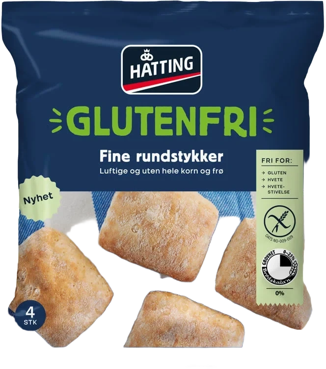 Glutenfri Fine Rundstykker 70gx4stk