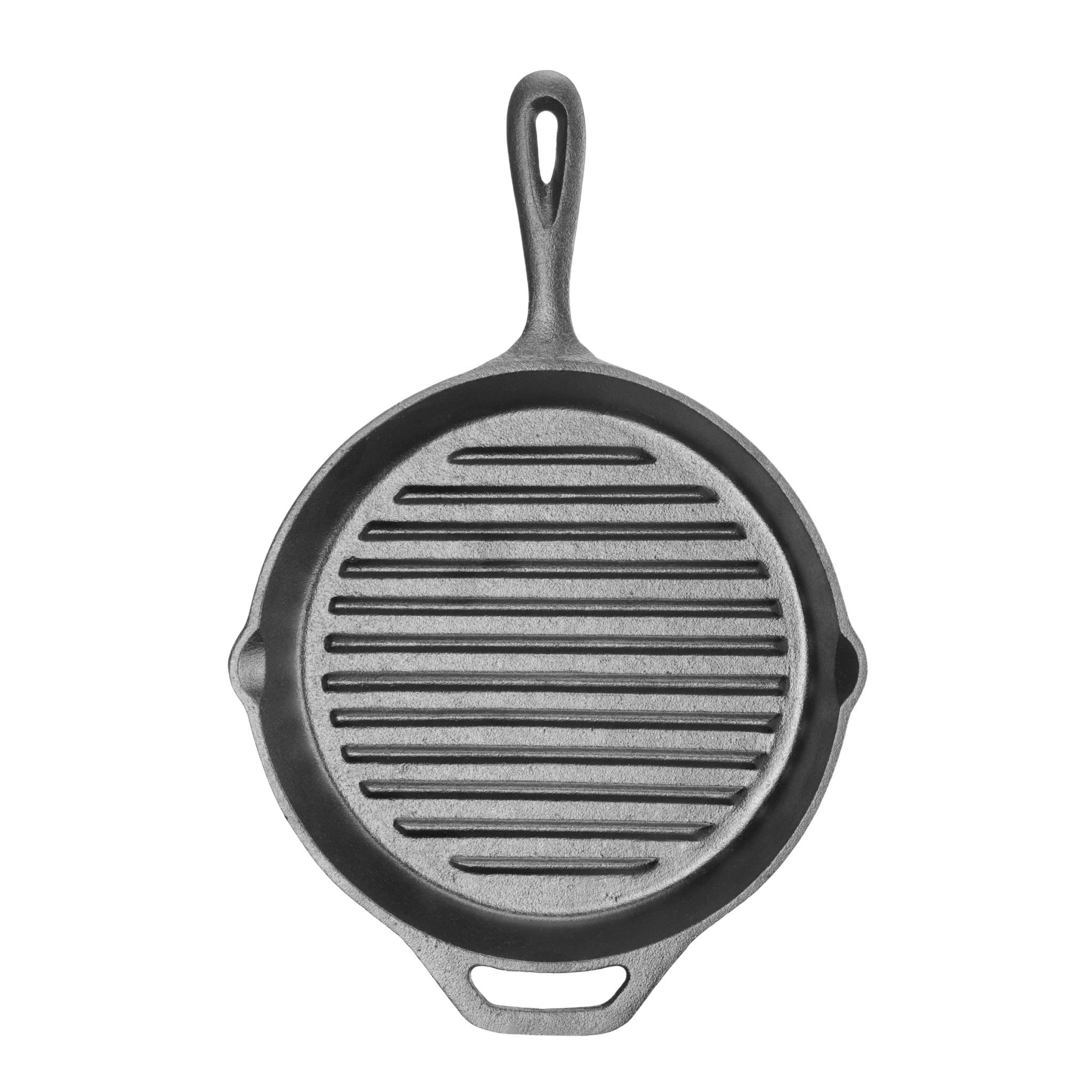 Grill pan round cast iron