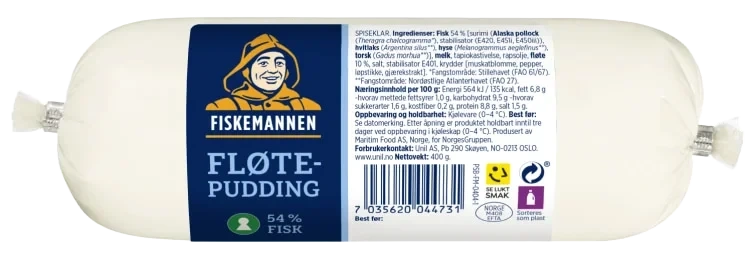 Fløtepudding Pølse 400g Fiskemannen