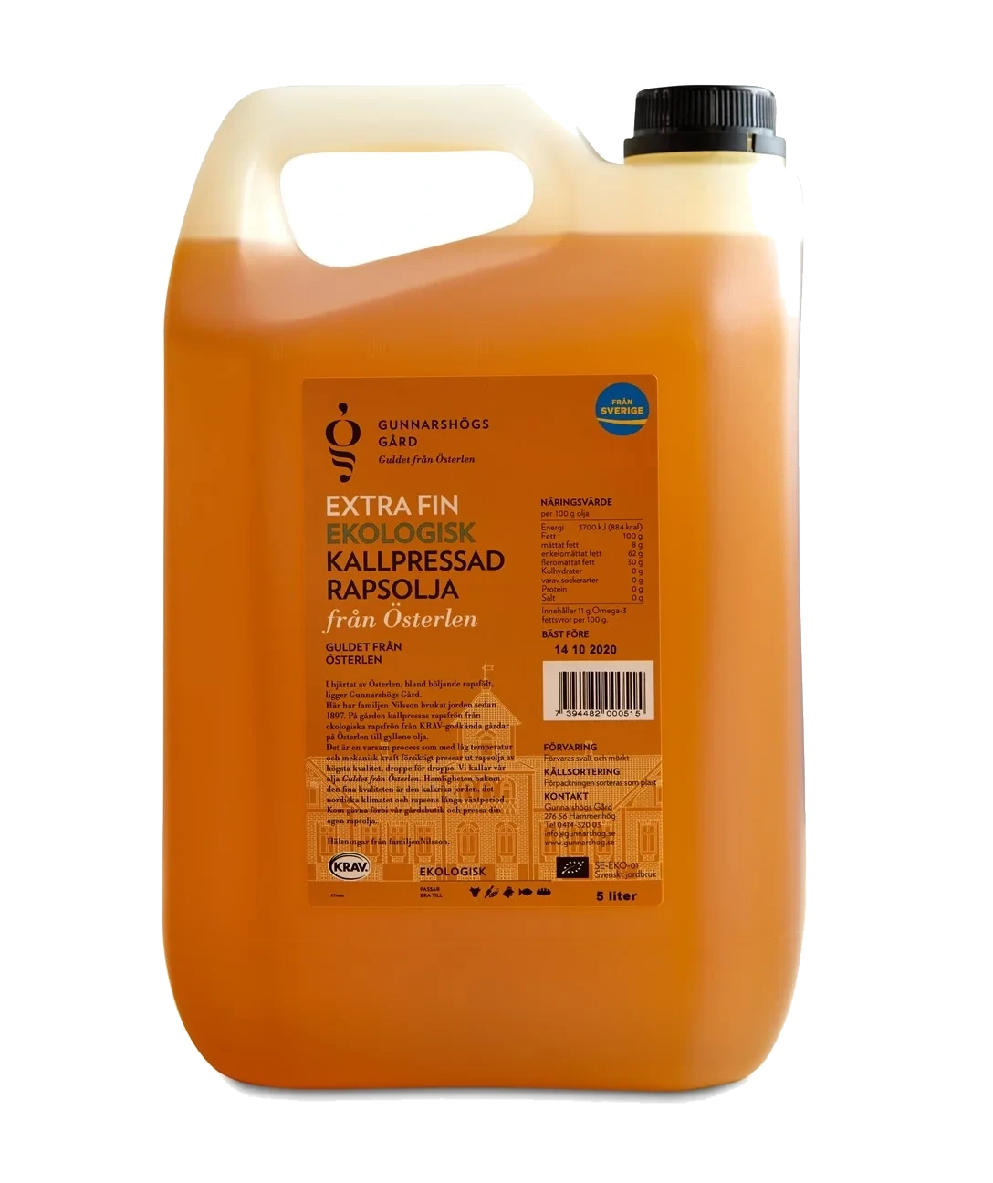 Kall rapsolja KRAV