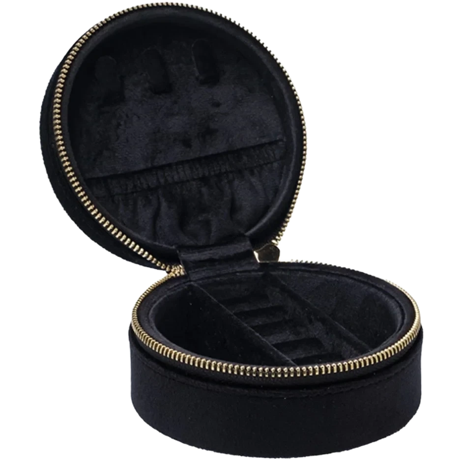 Dark Velvet Jewellery Box Round