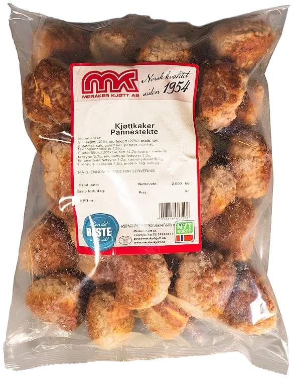 Kjøttkaker pannestekte  2kg