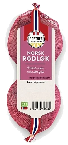 Rødløk 2stk i Strømpe