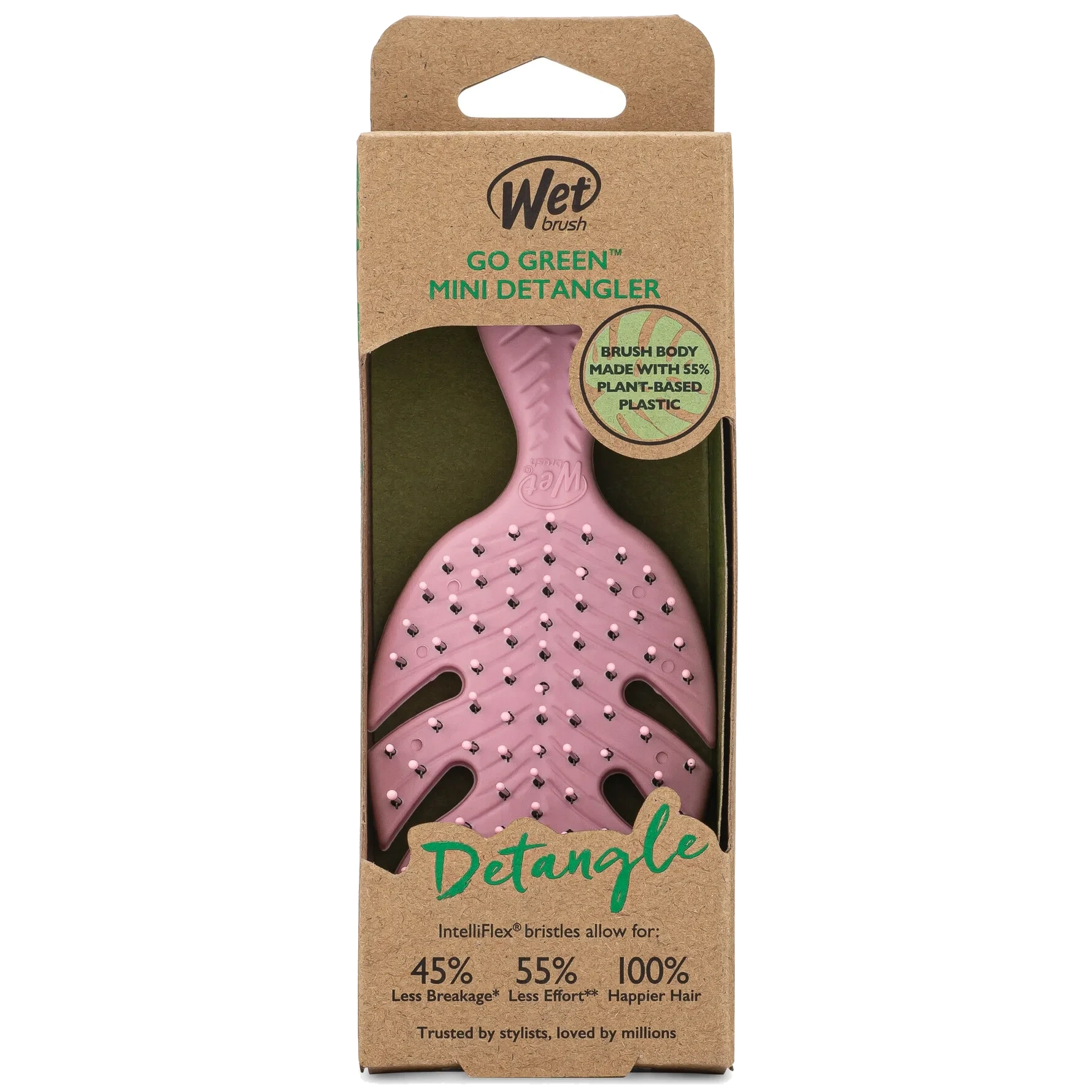 WetBrush Go Green Mini Detangler Pink