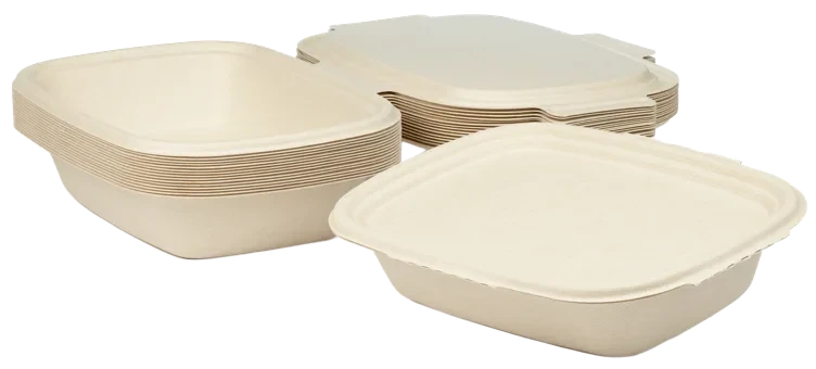 Boks Shield Bagasse Brun 1200ml