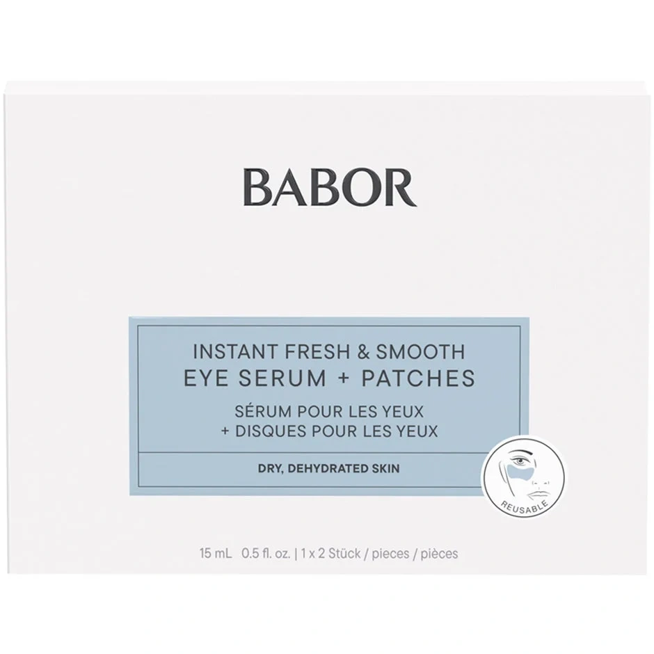 Babor Instant Fresh & Smooth Eye Serum + Patches
